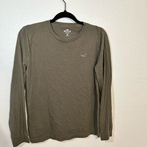 Hollister Brown Long Sleeve Shirt SIZE:XS